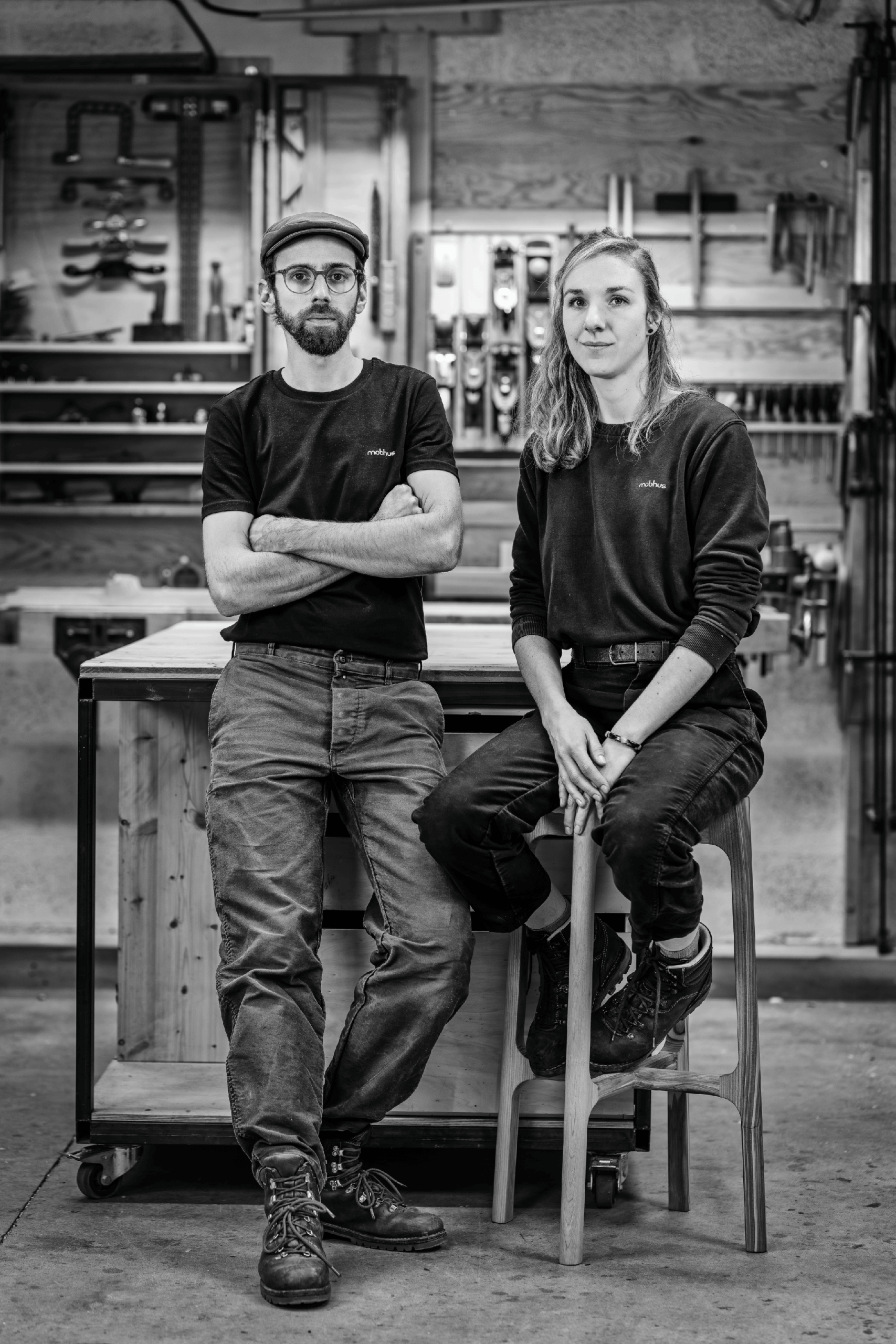 HISTOIRE Portrait des fondateurs de mobhus : Romain et Stéphanie