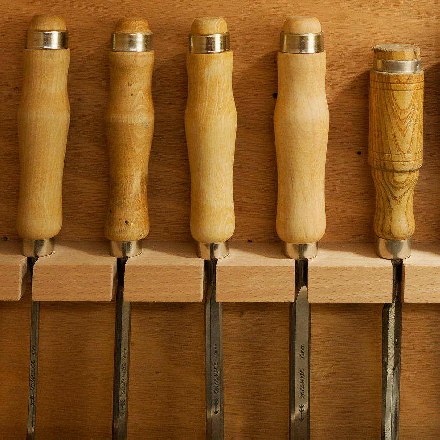 ATELIER Ensemble de ciseaux à bois
